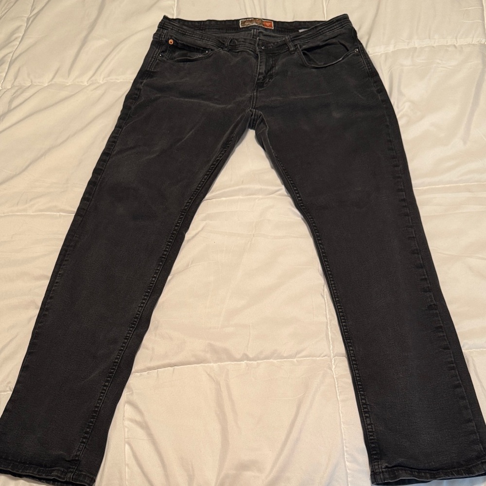 Weatherproof Men's Dark Gray Straight Jeans